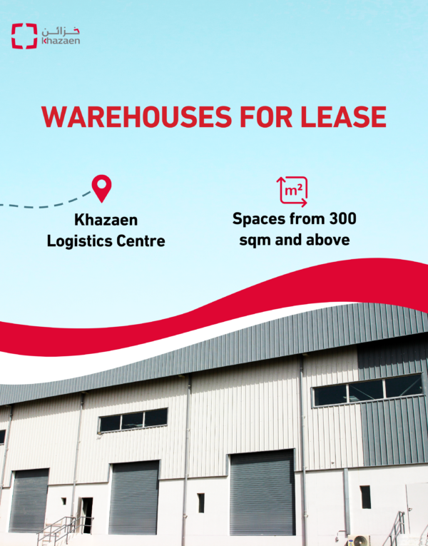 Warehouses for lease at Khazaen Logistic Centre